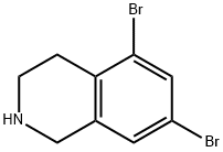 5,7-dibromo-1,2,3,4-tetrahydroisoquinoline Struktur