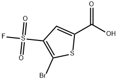 2-Thiophenecarboxylic acid, 5-bromo-4-(fluorosulfonyl)- Struktur