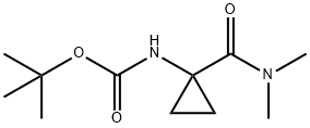 Carbamic acid, N-[1-[(dimethylamino)carbonyl]cyclopropyl]-, 1,1-dimethylethyl ester Struktur