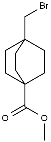 methyl 4-(bromomethyl)bicyclo[2.2.2]octane-1-carboxylate Struktur