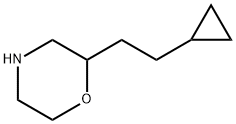 Morpholine, 2-(2-cyclopropylethyl)- Struktur