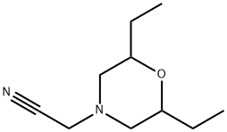 4-Morpholineacetonitrile,2,6-diethyl- Struktur