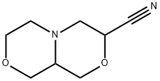 1H-[1,4]Oxazino[3,4-c][1,4]oxazine-3-carbonitrile,hexahydro- Struktur