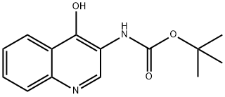 Carbamic acid, N-(4-hydroxy-3-quinolinyl)-, 1,1-dimethylethyl ester Struktur