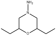 4-Morpholinamine, 2,6-diethyl- Struktur