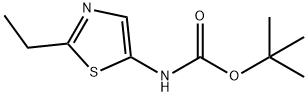 tert-butyl N-(2-ethyl-1,3-thiazol-5-yl)carbamate Struktur