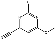 4-Pyrimidinecarbonitrile, 2-chloro-6-methoxy- Struktur