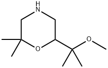 Morpholine, 6-(1-methoxy-1-methylethyl)-2,2-dimethyl Struktur