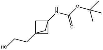 Tert-Butyl (3-(2-Hydroxyethyl)Bicyclo[1.1.1]Pentan-1-Yl)Carbamate(WX120637) Struktur