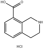 1,2,3,4-tetrahydroisoquinoline-8-carboxylic acid hydrochloride Struktur