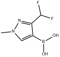 [3-(difluoromethyl)-1-methyl-pyrazol-4-yl]boronic acid Struktur