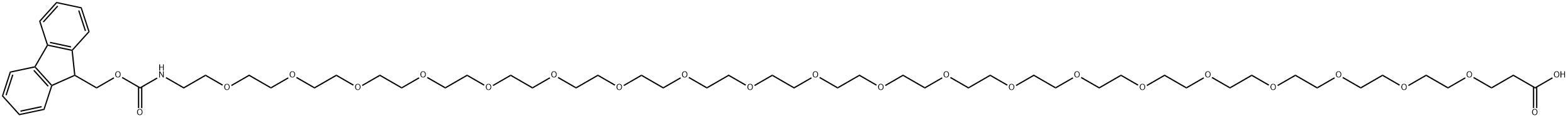 Fmoc-N-amido-PEG20-acid Struktur