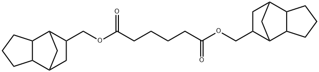 Adipinsure-di-(8-methyltricyclo(5.2.1.0.2.6)decan) ester 1,6-Bis-(octahdro-4,7-metanoiden-5-ylmethyl)hexandioate Struktur