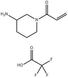 2-Propen-1-one, 1-(3-amino-1-piperidinyl)-, 2,2,2-trifluoroacetate (1:1) Struktur