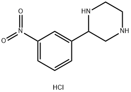 2-(3-Nitrophenyl)piperazine hydrochloride Struktur