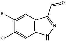 1H-Indazole-3-carboxaldehyde, 5-bromo-6-chloro- Struktur