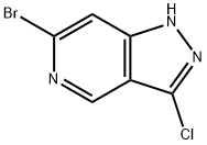 1H-Pyrazolo[4,3-c]pyridine, 6-bromo-3-chloro- Struktur