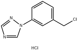 1-(3-(Chloromethyl)phenyl)-1H-1,2,4-triazole hydrochloride Struktur