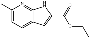 1H-Pyrrolo[2,3-b]pyridine-2-carboxylic acid, 6-methyl-, ethyl ester Struktur