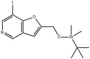 2-(((Tert-Butyldimethylsilyl)Oxy)Methyl)-7-Iodofuro[3,2-C]Pyridine(WXC04429) Struktur