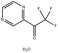 Ethanone, 2,2,2-trifluoro-1-(2-pyrazinyl)-, hydrate (1:1) Struktur