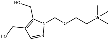 1H-Pyrazole-4,5-dimethanol, 1-[[2-(trimethylsilyl)ethoxy]methyl]- Struktur