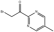 Ethanone, 2-bromo-1-(5-methyl-2-pyrimidinyl)- Struktur