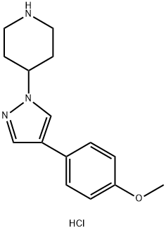 4-(4-(4-Methoxyphenyl)-1H-pyrazol-1-yl)piperidine hydrochloride|