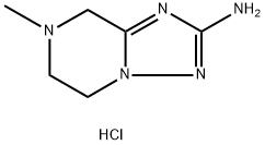 7-Methyl-5,6,7,8-tetrahydro-[1,2,4]triazolo[1,5-a]pyrazin-2-amine hydrochloride Struktur