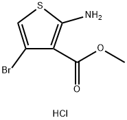 Methyl 2-amino-4-bromothiophene-3-carboxylate hydrochloride Struktur