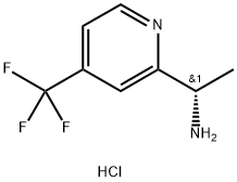 (S)-1-(4-(Trifluoromethyl)pyridin-2-yl)ethanamine hydrochloride Struktur