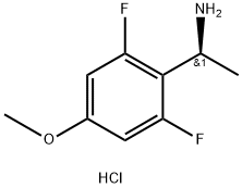 (S)-1-(2,6-Difluoro-4-methoxyphenyl)ethanamine hydrochloride Struktur