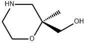 2-Morpholinemethanol, 2-methyl-, (2S)- Struktur