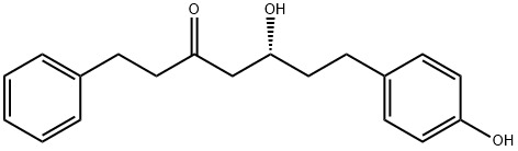 3-Heptanone, 5-hydroxy-7-(4-hydroxyphenyl)-1-phenyl-, (5R)- Struktur