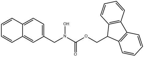 Carbamic acid, hydroxy(2-naphthalenylmethyl)-, 9H-fluoren-9-ylmethyl ester (9CI) Struktur