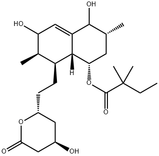 3’,5’-Dihydrodiol Simvastatin\n(Mixture of Diastereomers) Struktur