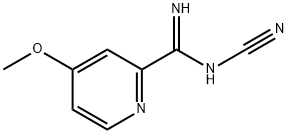 N-Cyano-4-methoxy-picolinimidamide Struktur