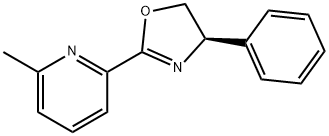 Pyridine, 2-[(4R)-4,5-dihydro-4-phenyl-2-oxazolyl]-6-methyl- Struktur