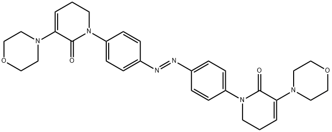 2(1H)-Pyridinone, 1,1'-[(1E)-1,2-diazenediyldi-4,1-phenylene]bis[5,6-dihydro-3-(4-morpholinyl)-