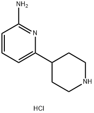 6-(Piperidin-4-yl)pyridin-2-amine hydrochloride Struktur