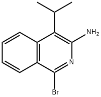 1-bromo-4-(propan-2-yl)isoquinolin-3-amine Struktur