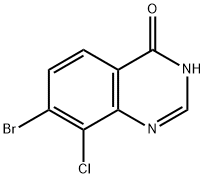 4(3H)-Quinazolinone, 7-bromo-8-chloro- Struktur