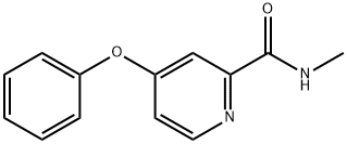 N-methyl-4-phenoxypyridine-2-carboxamide Struktur