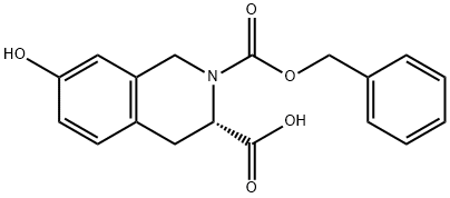 L-7-hydroxy-2,3(1H)-Isoquinolinedicarboxylicacid-2,3(1H)-Isoquinolinedicarboxylic acid, 3,4-dihydro-, 3,4-dihydro-, 2-(phenylmethyl) ester, (3S)- Struktur