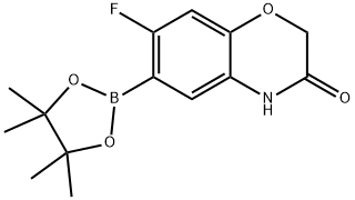 7-Fluoro-3-oxo-2h,4h-benzo[b][1,4]oxazine-6-boronic acid pinacol ester Struktur