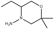 4-Morpholinamine, 5-ethyl-2,2-dimethyl Struktur