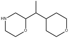 Morpholine, 2-[1-(tetrahydro-2H-pyran-4-yl)ethyl]- Struktur