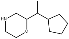 Morpholine,2-(1-cyclopentylethyl)- Struktur