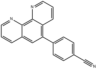 4-(1,10-phenanthrolin-5-yl)benzonitrile Struktur