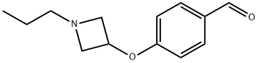 Benzaldehyde, 4-[(1-propyl-3-azetidinyl)oxy]- Struktur